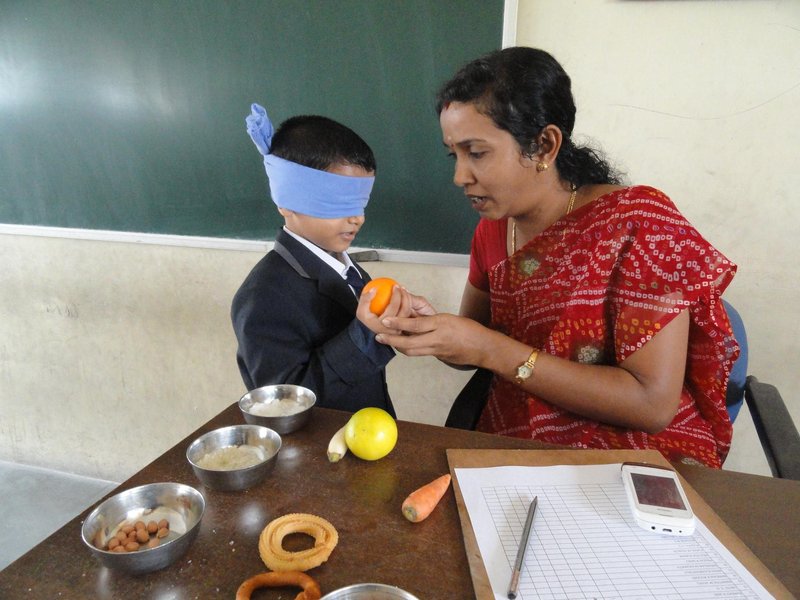 Enhance feel, touch and smell features in children
