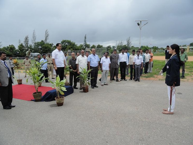 School Leader Ms. Vraksha Baliga Seeking Permission for March Past